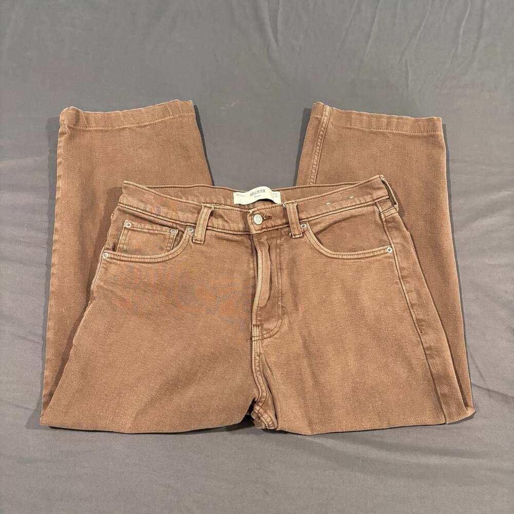 Hollister Brown Baggy Denim Jeans Mens W32 L30